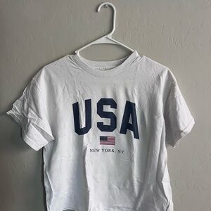 White USA T-Shirt